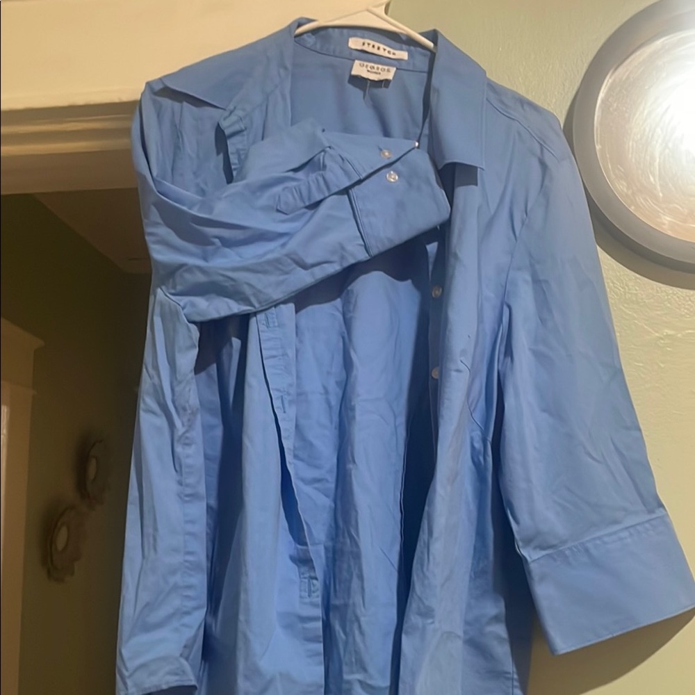 George Light Blue Stretch Shirt